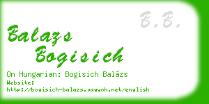 balazs bogisich business card